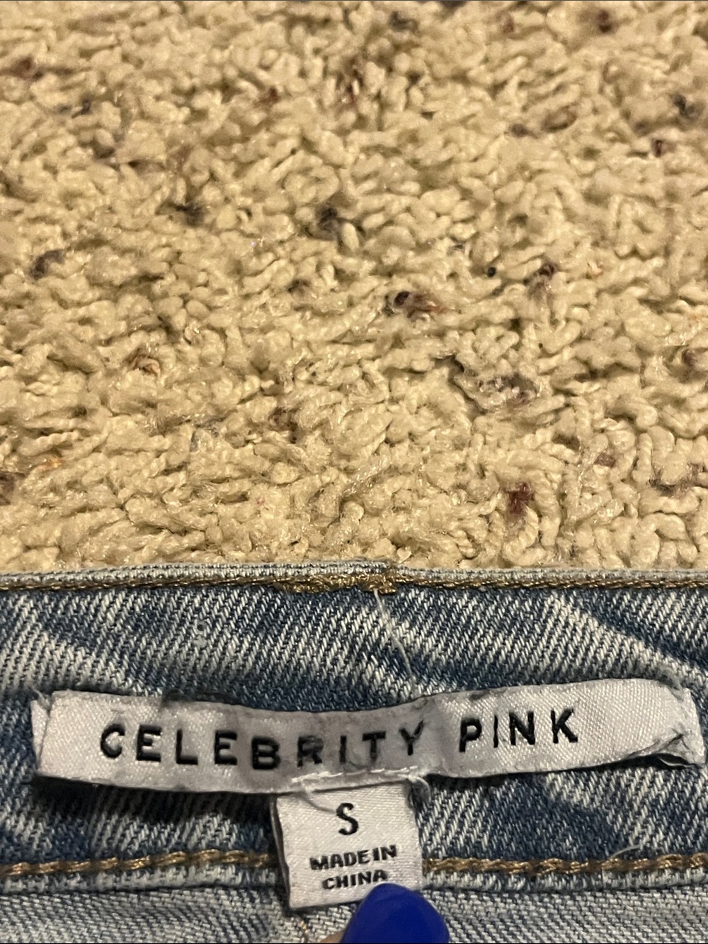 Celebrity Pink Light Wash Denim Skirt - Light Blue - Picture 2 of 6